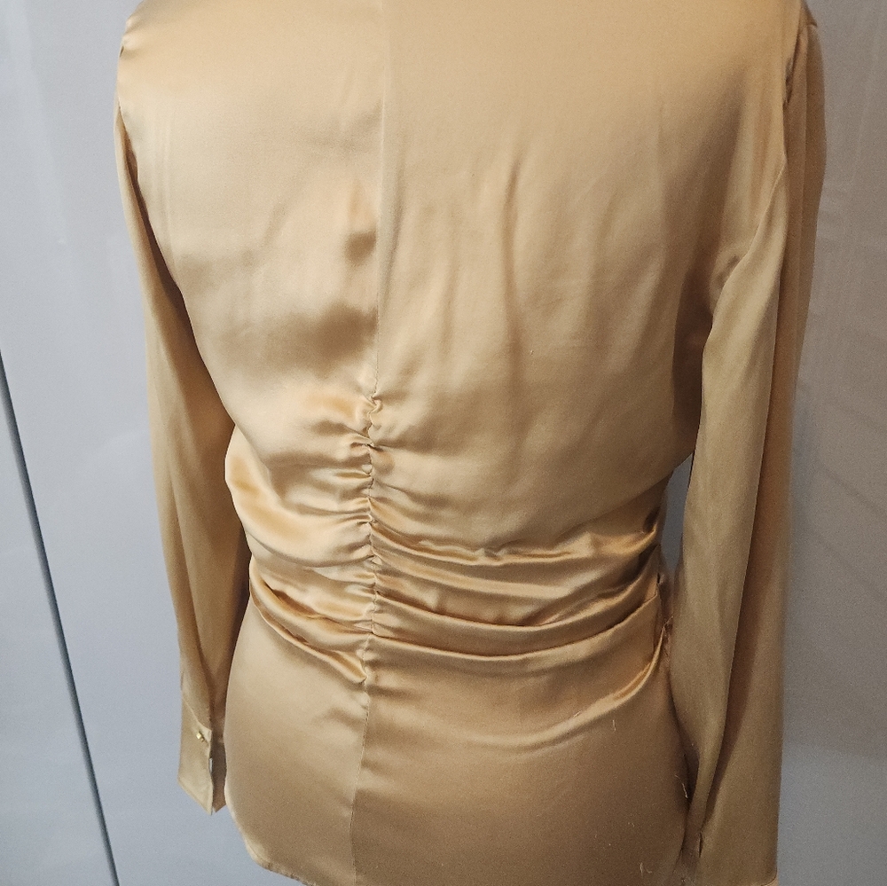 Satin Button Down Top - image 4